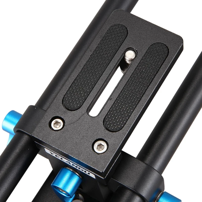 Yelangu направляющая для камеры, слайдер, опорная пластина, система стержня 15 мм, быстросъемная пластина 1/4 дюйма и 3/ дюйма для цифровой зеркальной фотокамеры, плечевое крепление Follow Fo