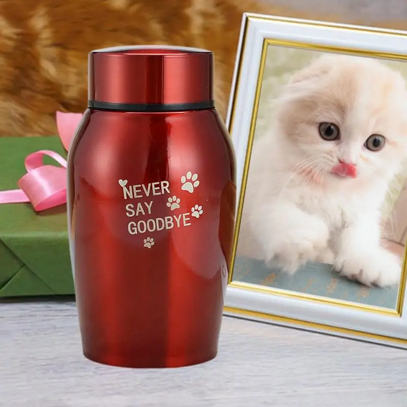 Keepsake Cremation Urns Metal Memorial Pet Jar Cat Dog Cremation Cremation Funeral Sealed Urn For Pet Cats And Dogs Human Ashes