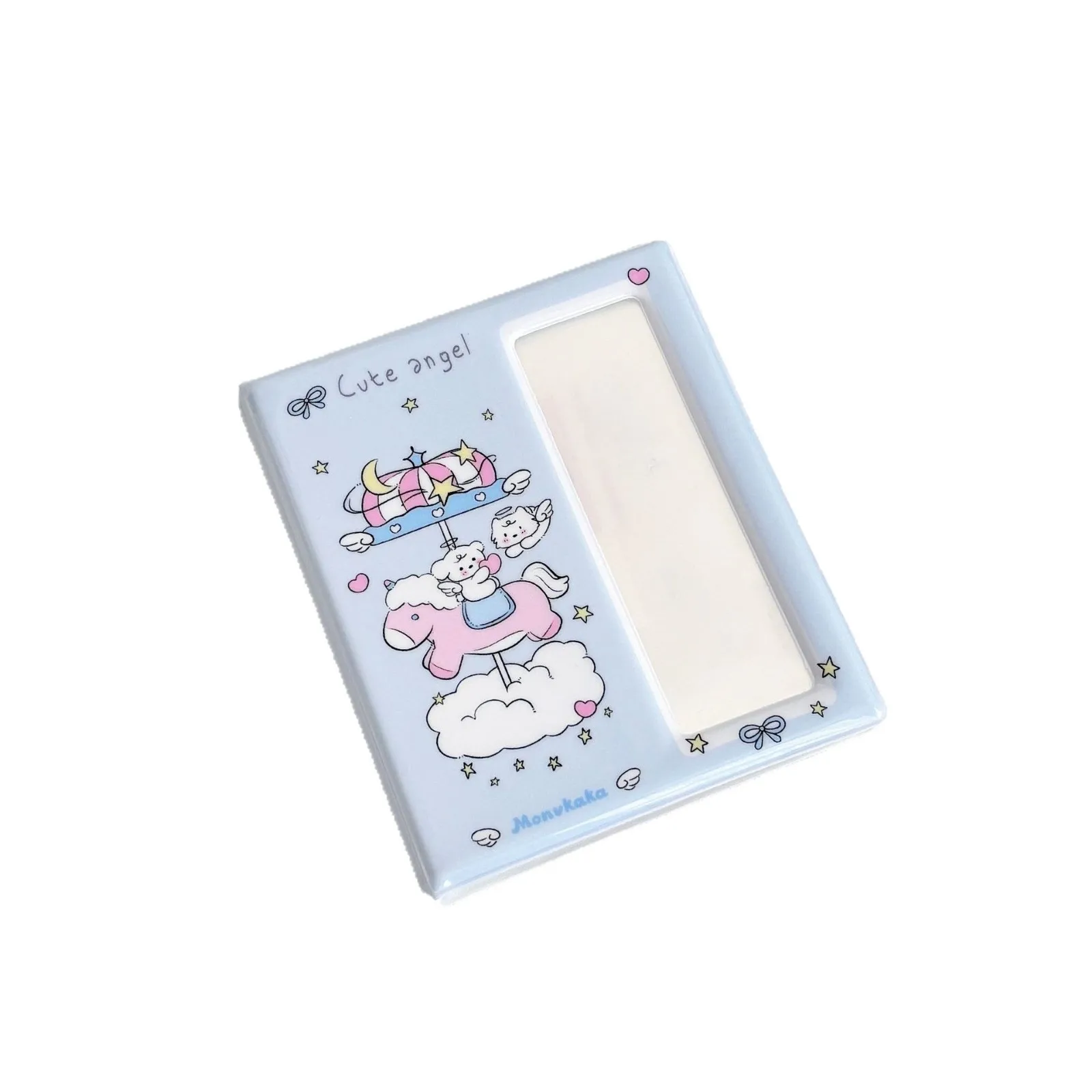 INS نمط لطيف الكرتون ألبوم صغير الحياة 4 قطع بطاقة تخزين كتاب بولارويد أربعة شبكة بطاقة الموثق حامل ملصق الصورة #6