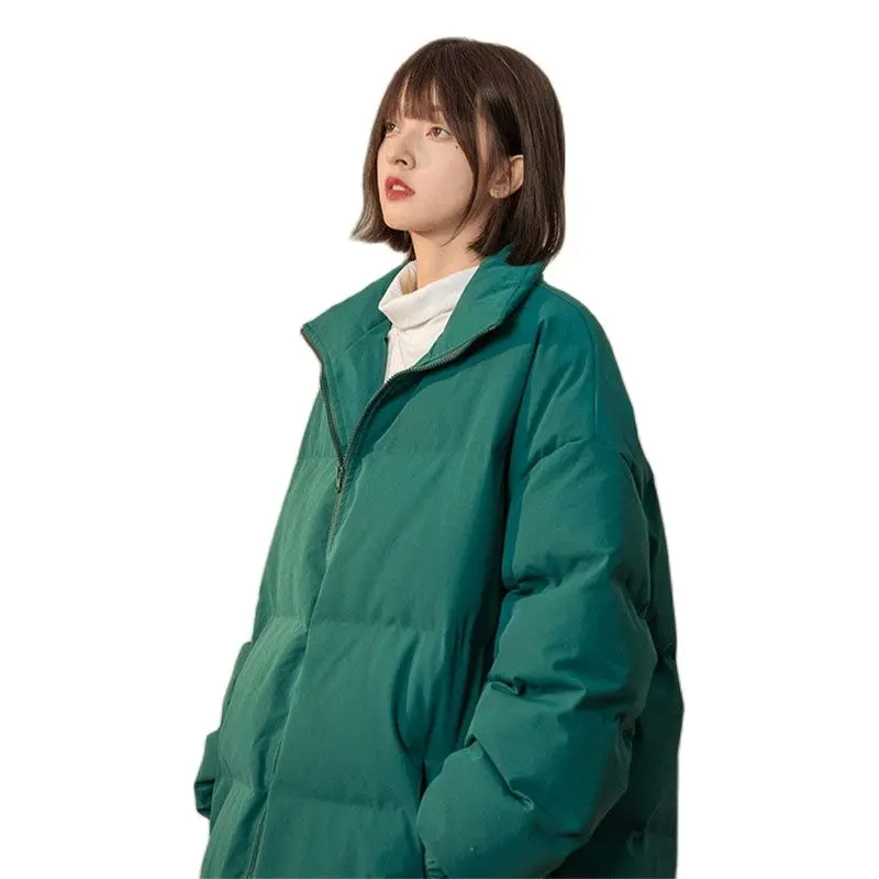 

Winter Green Down Cotton Jackets Women's Clothing 2022 New Large Size Parkas Oversized Winter Coats Girls Black Outerwear fp554