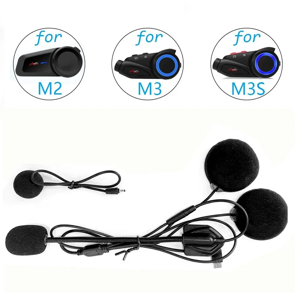 

Аксессуары для Maxto M2/M3/M3S/M2C, наушники, микрофон, 2 в 1, костюм для наушников для мотоцикла, полный/лицевой шлем, домофон