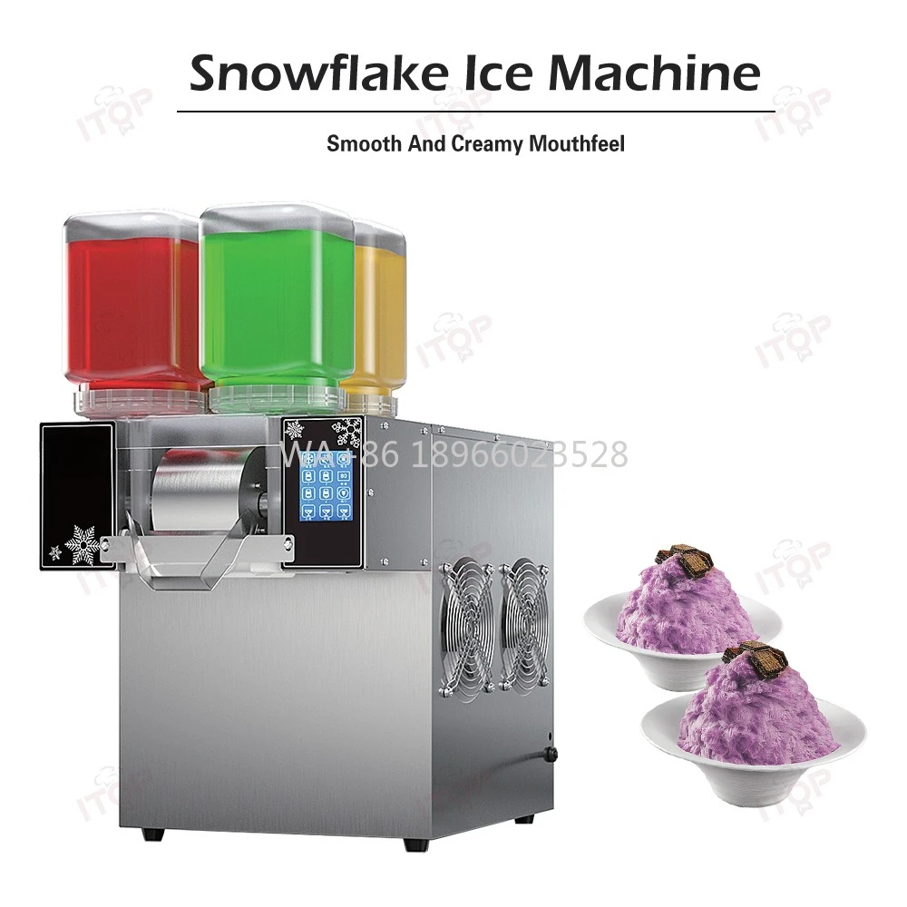 

Maker for Snack Bar Ice Cream Shop Commercial Snowflake Ice Shaved Machine Milk Snow Ice Machine Bingsu