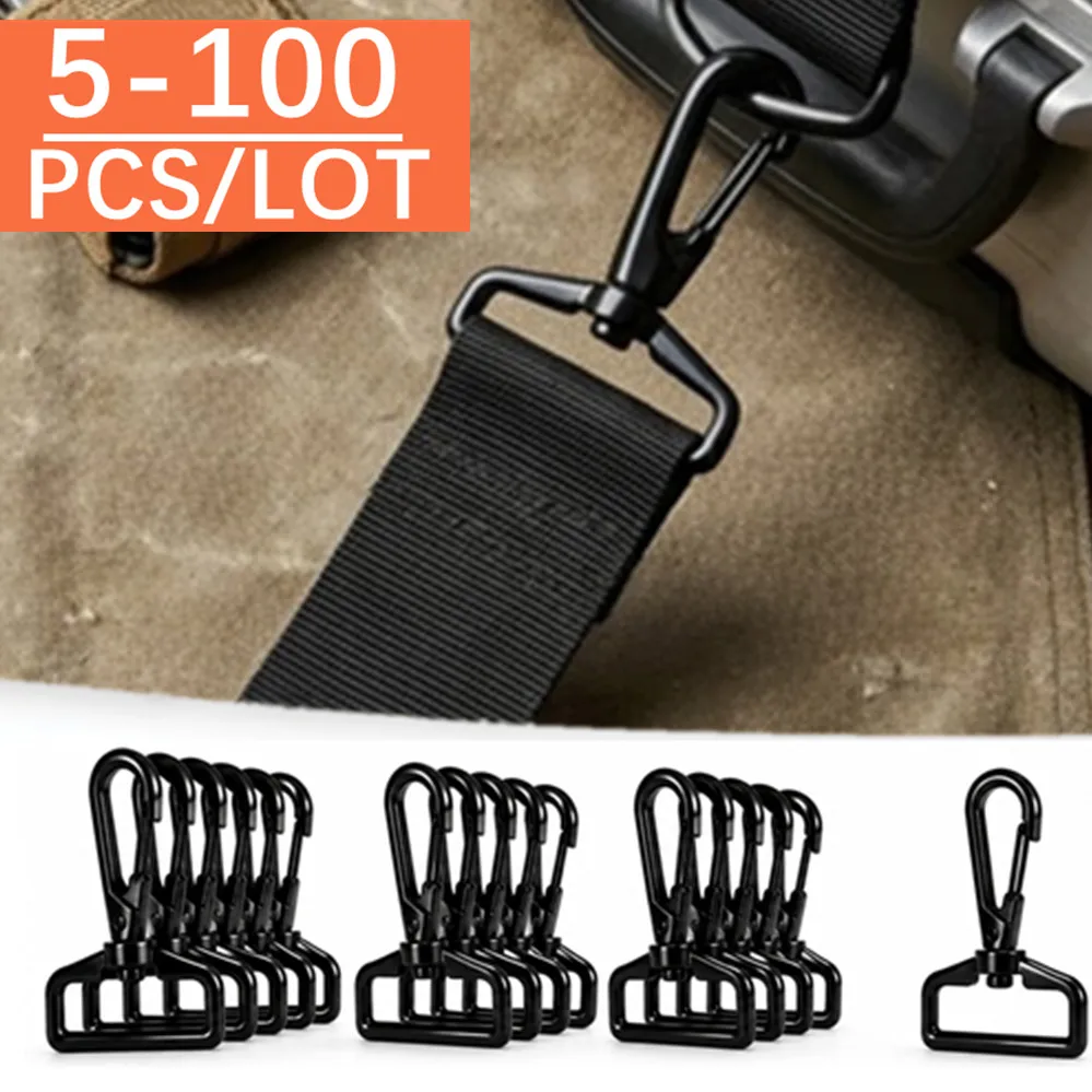 5/50/100Pcs Metal Swivel Clasp Lobster Dog Collar Snap Hooks Bag Strap Buckles Key Belt Clip Buckle DIY Accessories