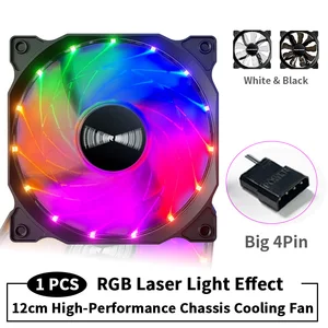 Tecer-B12025 Computer Rainbow RGB-Lüfter, Hochleistungskühlung, Gaming-PC-Lüfter, 120 mm, 4Pin 8 Hauptverkaufskabinettsbüro mit 3 Fans - №7