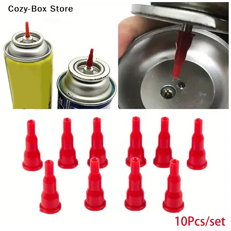 [ZY]10Pcs Butane Nozzle Adapter Convert Cassette Tank Into Inflatable Tank Gas Nozzle Connector For Lighter Spray Fill[ZY]