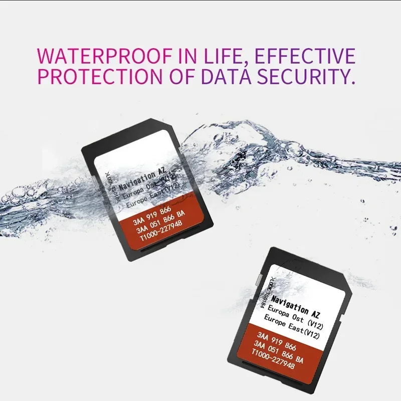 بطاقة Navi SD AZ V12 2020 شرق أوروبا OST SD خريطة بطاقة لشركة فولكس فاجن سكودا أموندسن + زائد نظام تحديد المواقع المسار الطريق