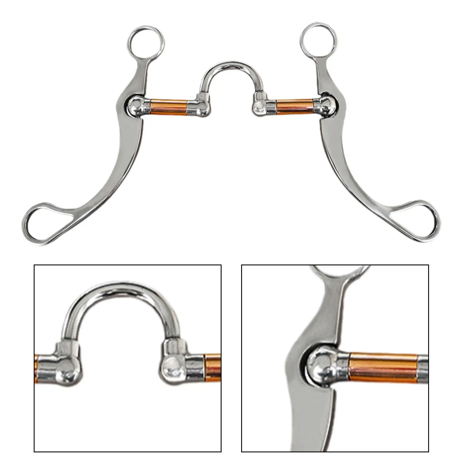 Horse Snaffle Bit Harness Horse Chew for Performance Erian Horse Bridle