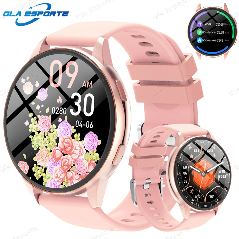 

New Smart Watch Women Ladies 2025 New Bluetooth Call Health Heart rate Monitor Sport smartwatch Women Men Gift For Android IOS