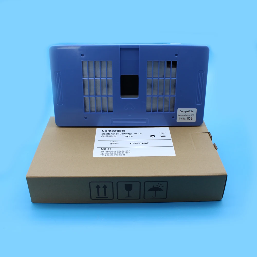 MC31 MC-31 Maintenance Tank With Chip For Canon TM-5200 5205 5200MFP TM-5300 5305 TM-5300MFP TM-200 205 300 305 Waste Ink