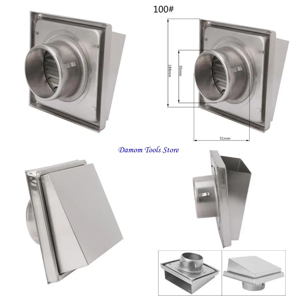 57BE Wall Air Vent Grille Diffuser Ducting Ventilation Cover Extractor Outlet Louvres
