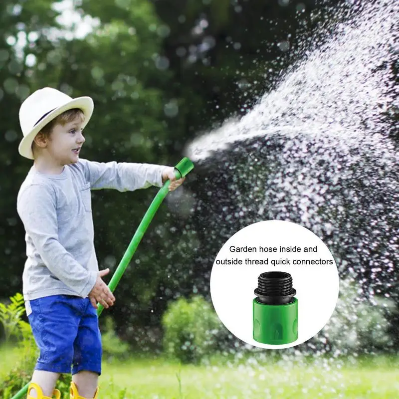 Garden Hose Quick Connector 2 Pieces Water Hose Quick Disconnect Multi-Function Water Hose Quick Connect Fittings Flexible Quick