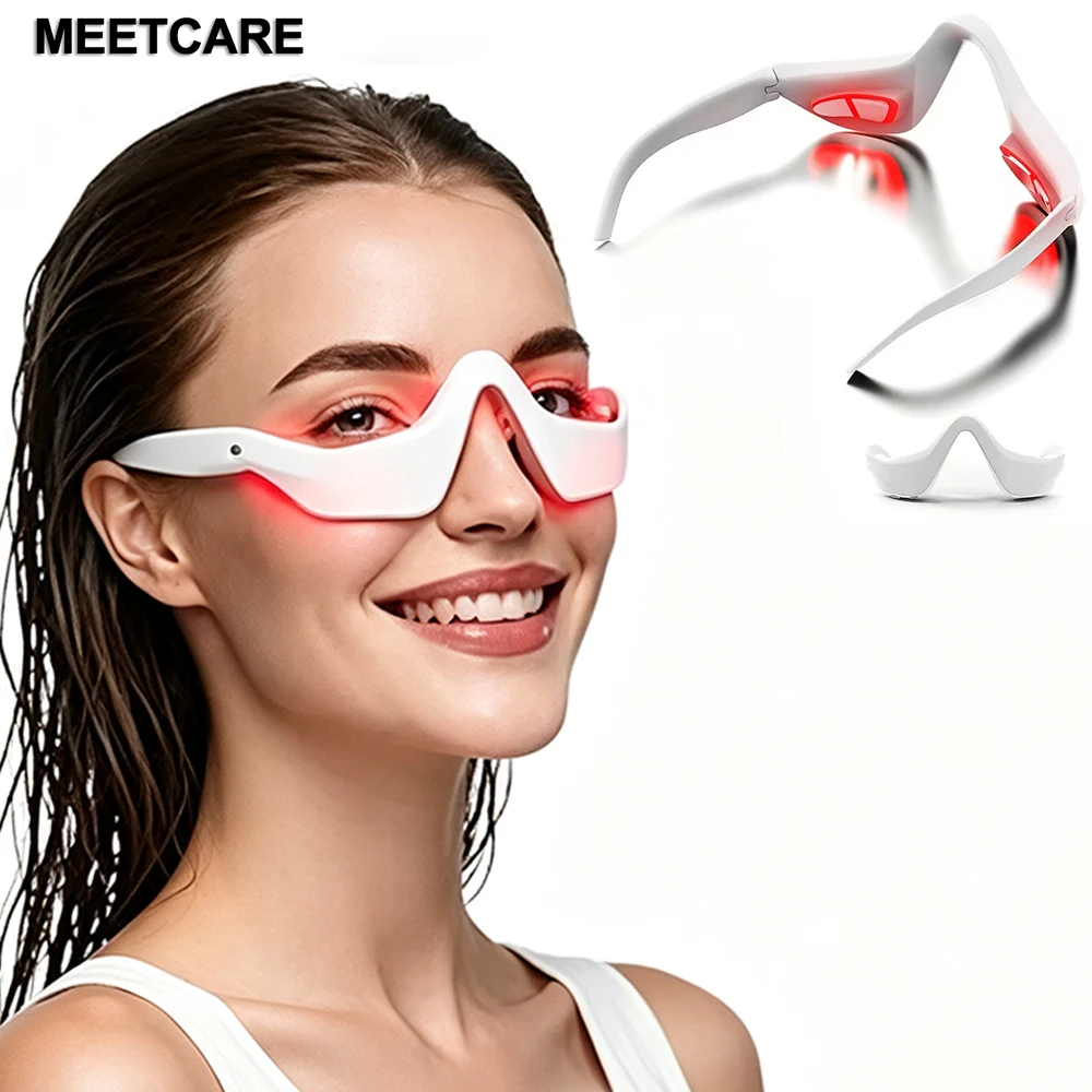 Eye Beauty Devices 3D Red Light Eyes Relax Massager Fatigue Relief Lighten Dark Circles Smooth Eye Fine Line Beauty Eye Care