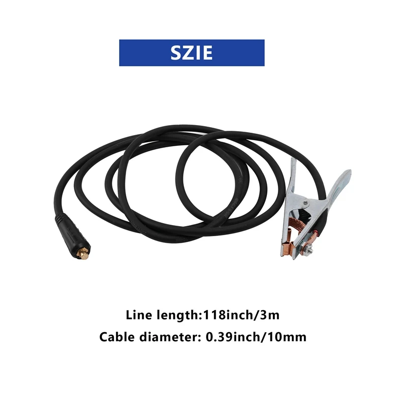 300A зажим для сварочного кабеля для заземления, зажим для сварщика MIG TIG ARC, 3 м/кабель 10-25, вилка, держатель для сварки, инструмент для пайки