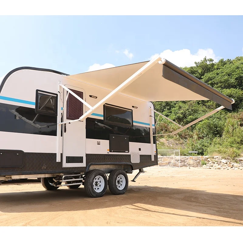 New Product Side Mounted Outdoor Caravan Trailer Motorhome RV Awning With Different Size