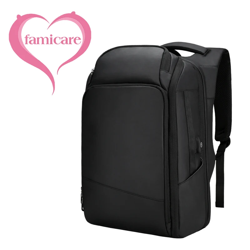 

2023 New Business Computer Backpack Men's Travel Large Capacity Waterproof High Quality PVC Fabric Student Shoulders Bag Fashion