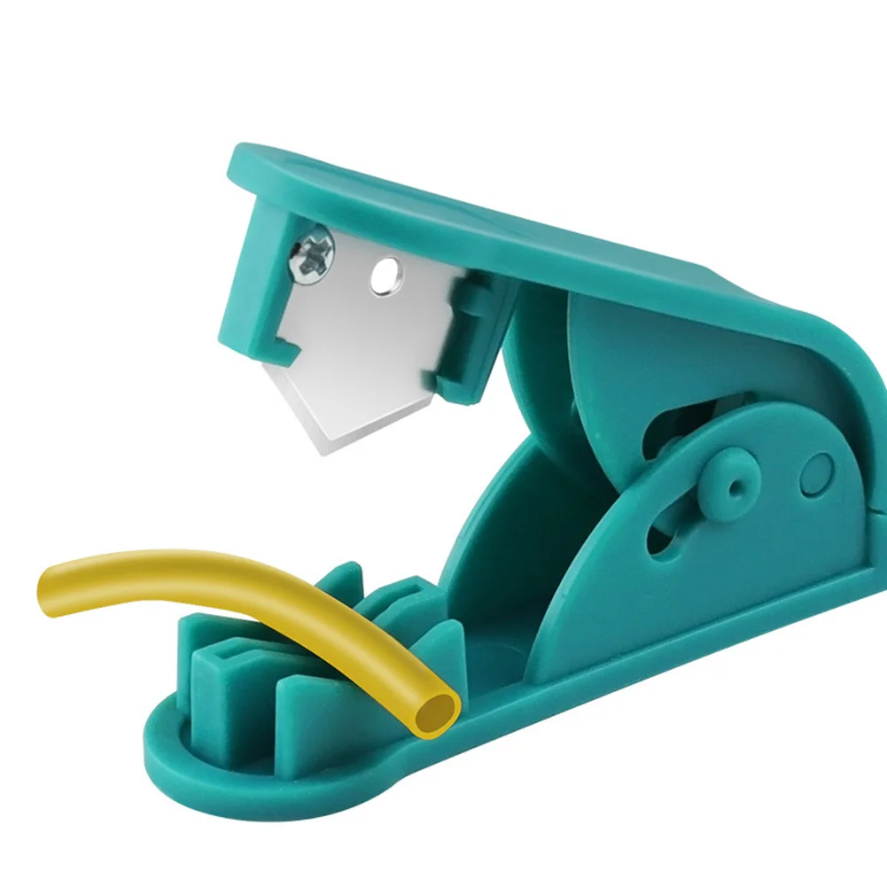 3 Pack Tubing Cutter Tool Set with Safety Lock and Replaceable Stainless Steel Blades for Accurate Nylon PVC PU PE Pipe Cutting
