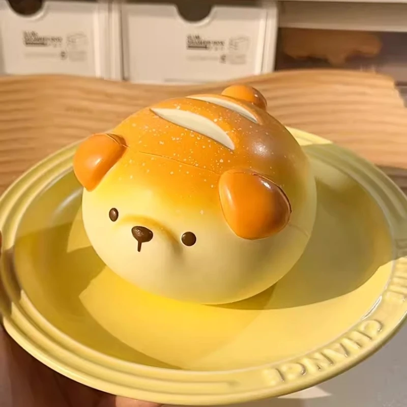 Birthday Gift Cartoon Bread Dog Slow Rebound Doll Creative Squeeze Decompression Toy Table Ornament Squishy Slow Rising