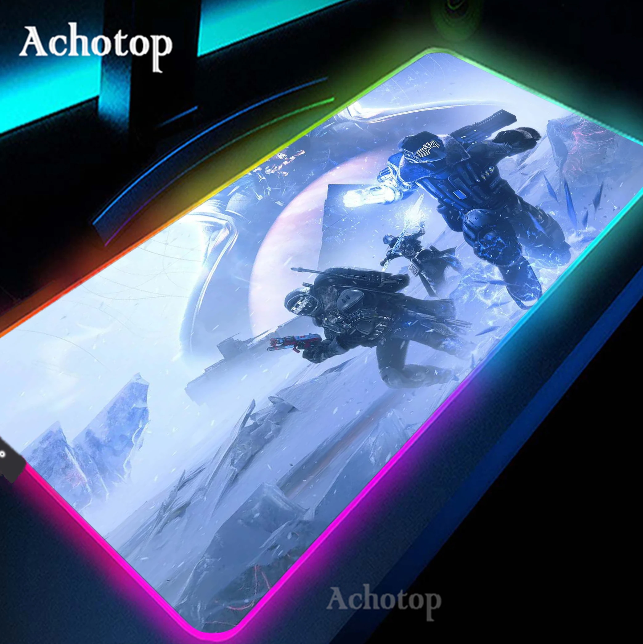 

Gaming Alfombrilla RGB Mouse Pad Large Gamer Destiny Mousepad Computer Desk Mat XXL Mouse Mat Rubber Keyboard Pads 900x400mm