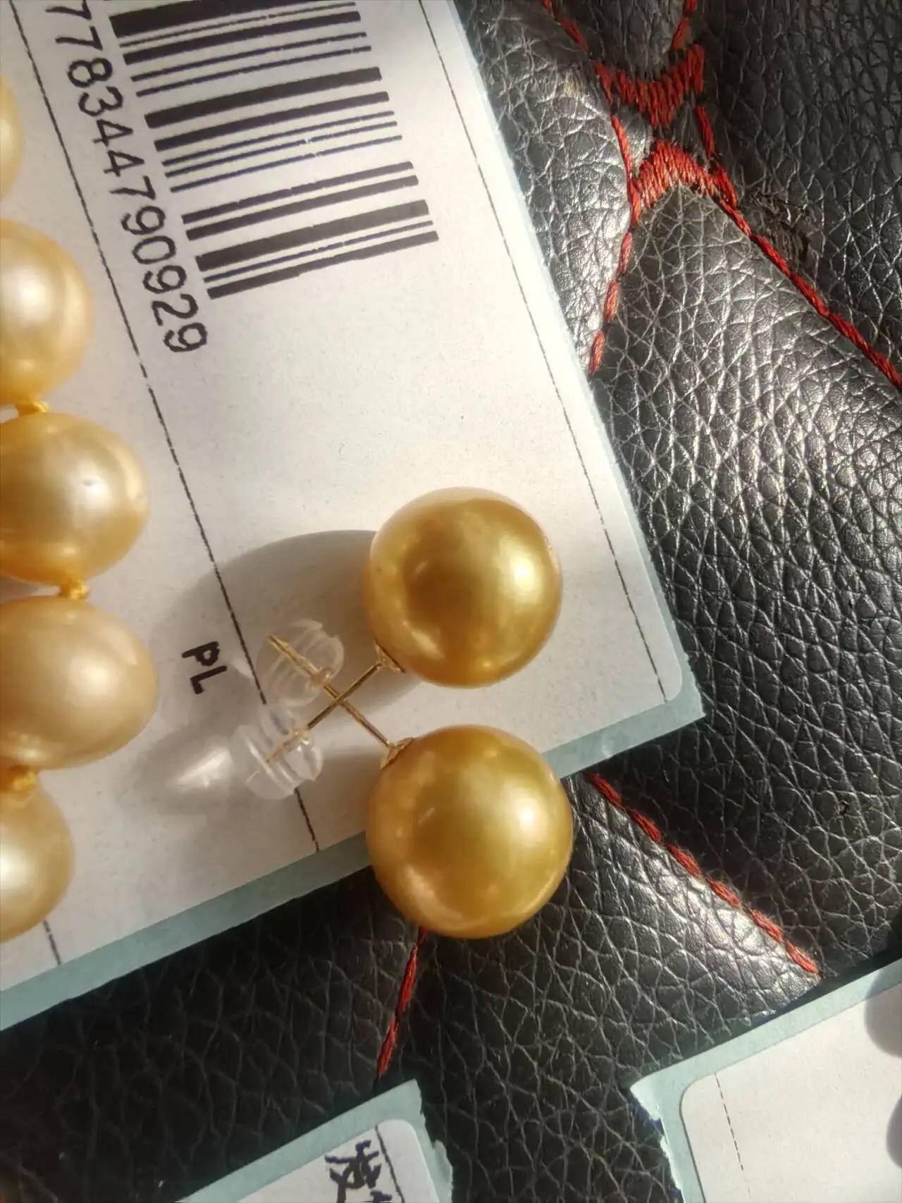 

18kp Yellow gold south sea HUGE AAAA++++ 8-9mm 9-10mm 10-11mm 11-12mm 12-13mm 13-14mm natural Golden round pearl earrings