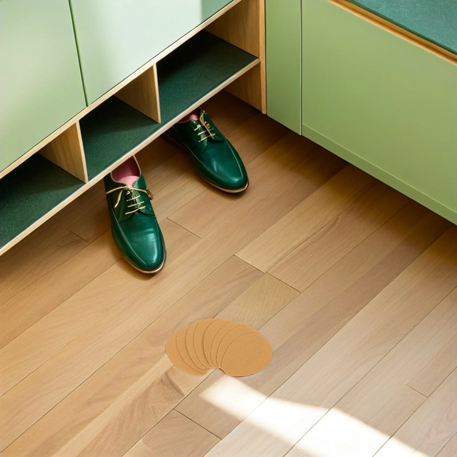 

4Pair Non-Slip Shoe Pads Self-Adhesive Silicone Heel Protector Anti Skid Protection for Dress Shoes Sneakers High