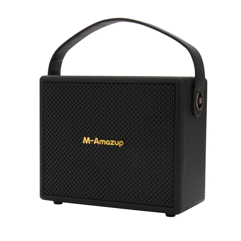 Portable Retro Bluetooth 5.3 Speaker Wireless Outdoor Subwoofer with Interconnection FM Radio,TF Card,AUX Playback-VVNB