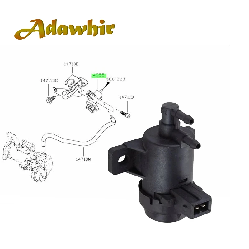 

Электромагнитный клапан регулировки давления наддува турбокомпрессора 1495600QAA для Nissan Interstar, Primastar, Renault Kangoo, Laguna, Megane, Scenic