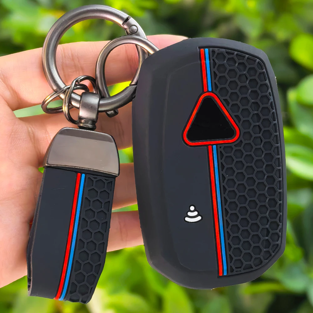 Silicone Keychain Motorcycle Key Protection Cover Key Case Holder for Triumph Speed Triple XC XE Scramble 1200 Rocket III