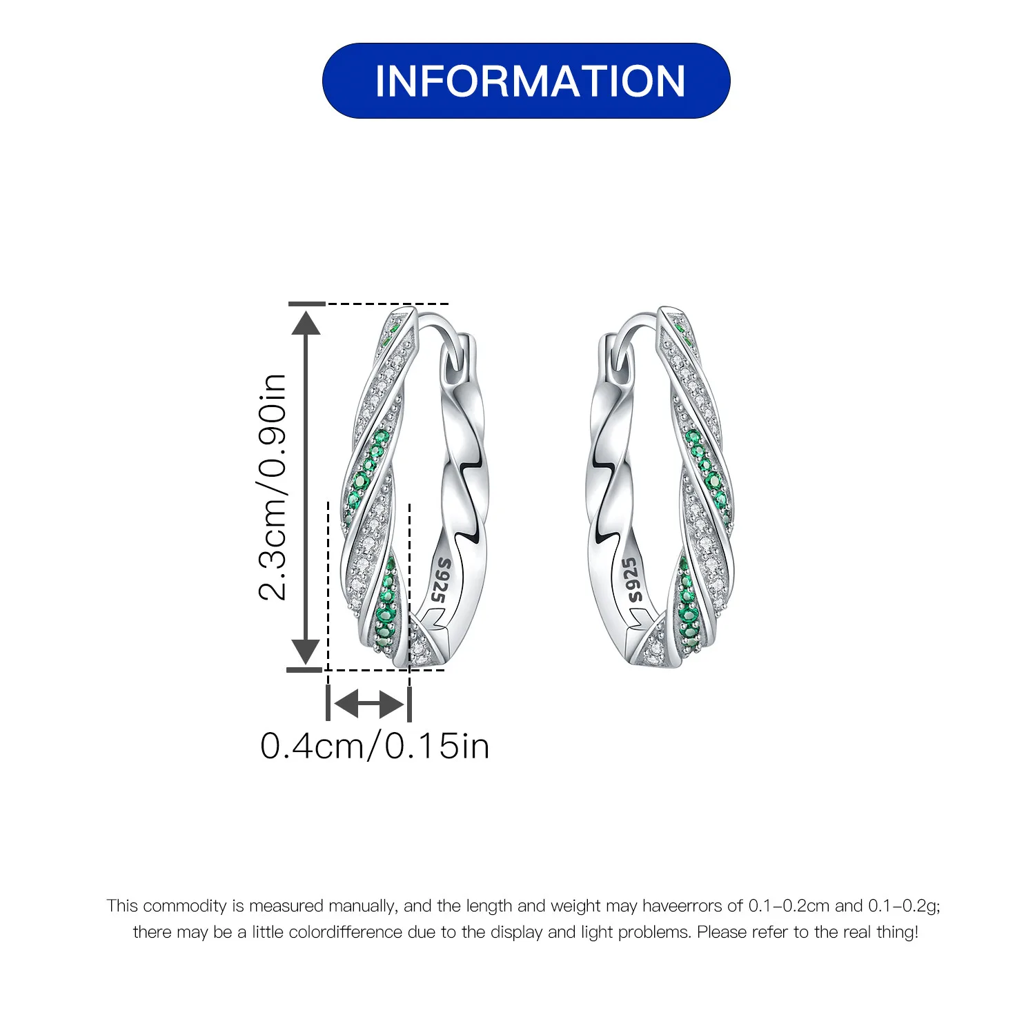 925 Sterling Silver Simple Versatile Earring Jewelry Fashion Hoop Earrings For Women Jewelry Birthday Party Fine Gifts