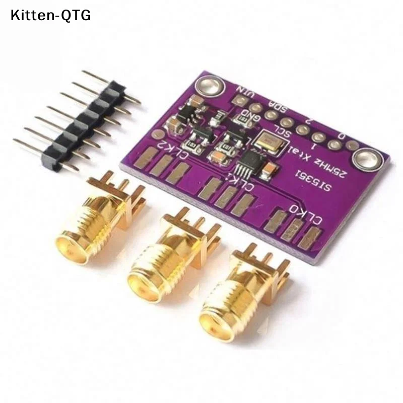 Hot 1 Set Signal Generator Clock 8KHz-160MHz DC 3V-5V CJMCU-5351 Si5351A Si5351 I2C Clock Generator Breakout Board Module