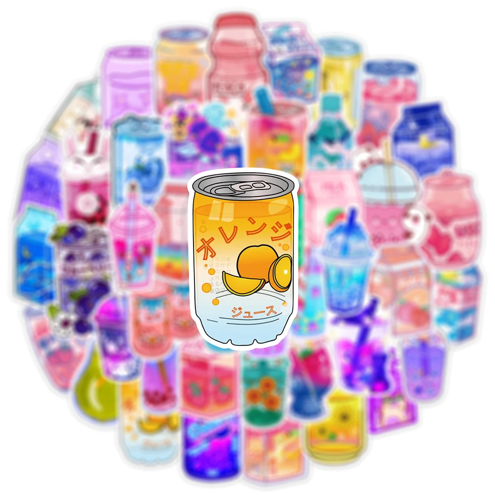 10/30/50 Stuks Leuke Ins Stijl Drank Stickers Cartoon Graffiti Decals Voor Reisbagage Waterfles koelkast Waterdichte Sticker Pack