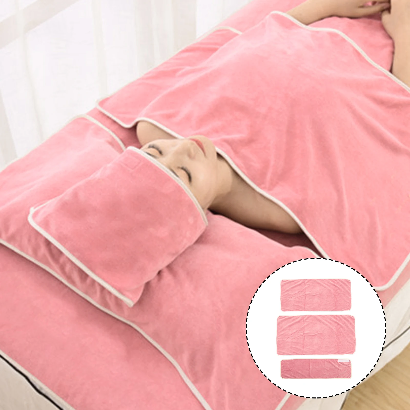 

1Set Beauty Salon Towel Set Breathable High-Class Soft Spa Towels Head Wrap Chest Towel Sauna Spa Kit Beauty Salon Hair Wrap