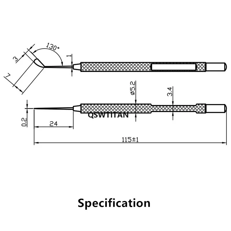 Ophthalmic Surgical Instrument Titanium Corneal Epithelium Spatula