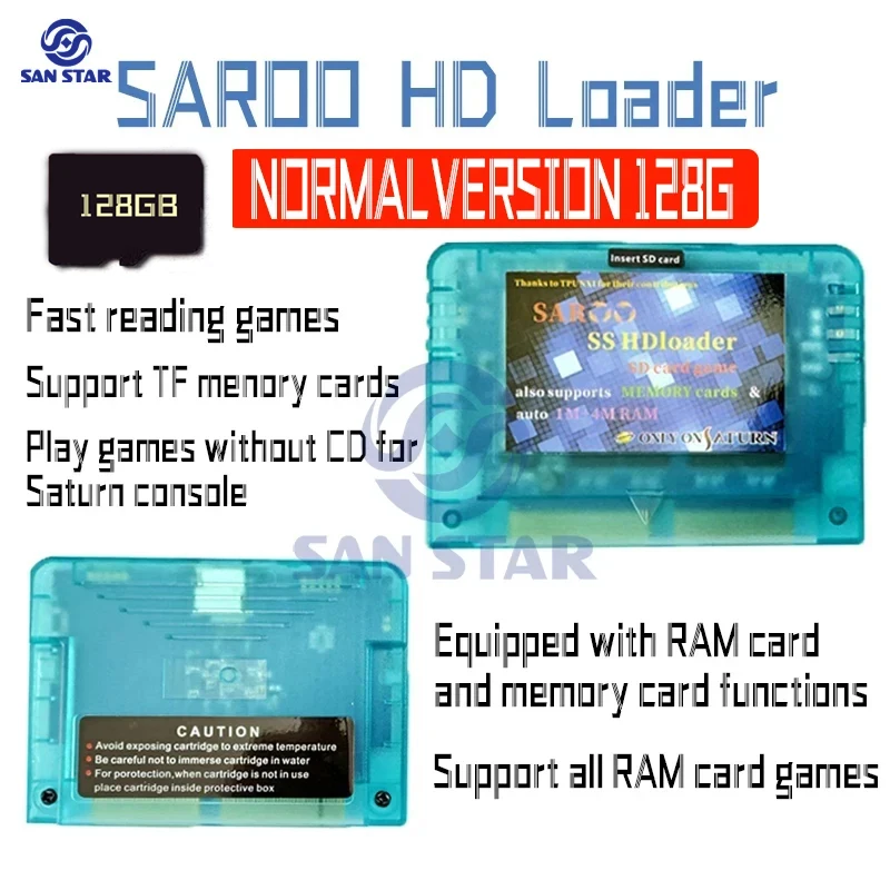 NONE Neueste 0,7 Firmware SEGA Saturn SAROO SS Konsole HDLoader Schnelle Lesung Game Reader TF/SD Karte Direkte Lesung ohne CD NEO GEO 7