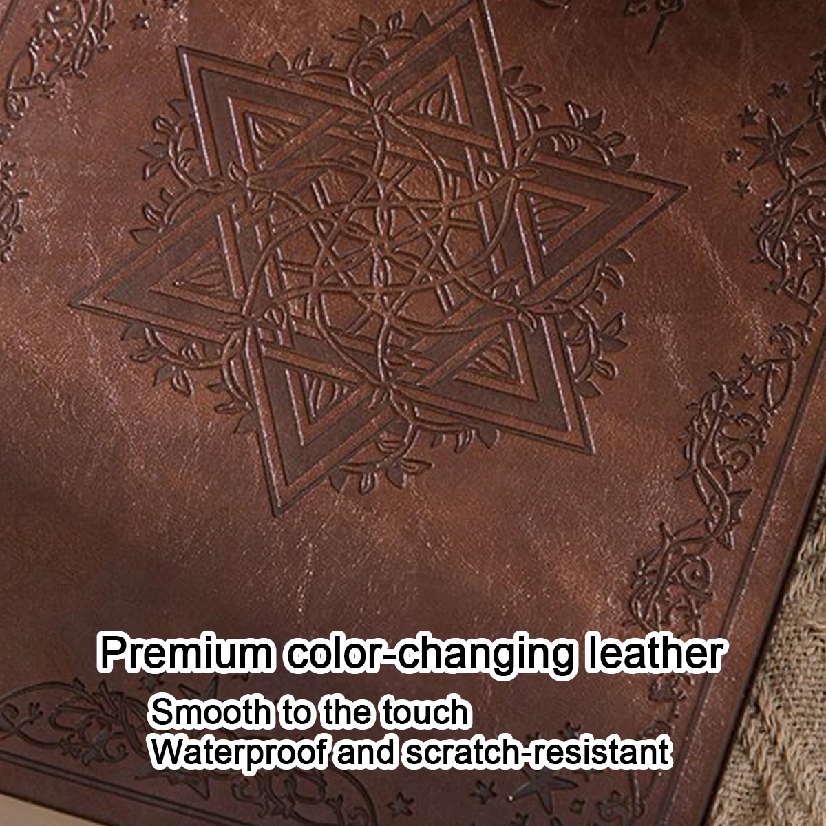 (Can Engrave Logo) A5 Soft Leather Business Notebook, Work Notepad, Magic Book,  Student Diary, 128 Sheets 256 Pages