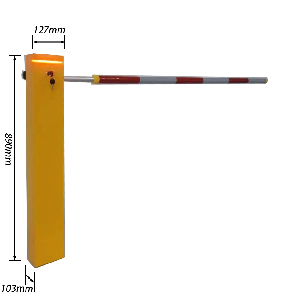 Picture 7: Automatic Traffic Barriers DC24V Car Parking Barrier Gate Max Boom Arm 2 Meters for Space Control
