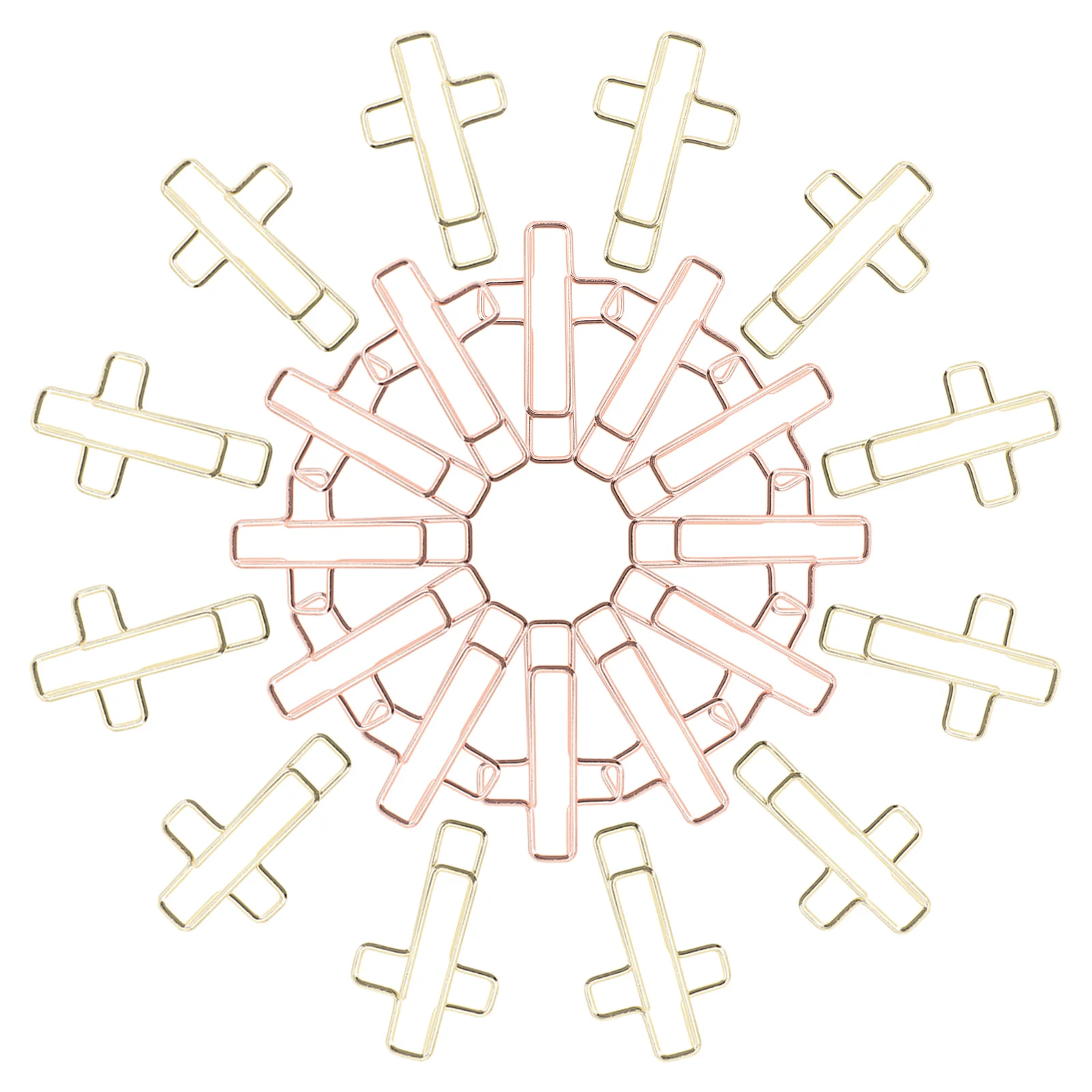 100 قطعة من مشابك الورق على شكل إبداعي، مشابك مستندات صغيرة رائعة، هيكل ثابت موثوق للاستخدام المنزلي والمكتب واللوازم المكتبية #2