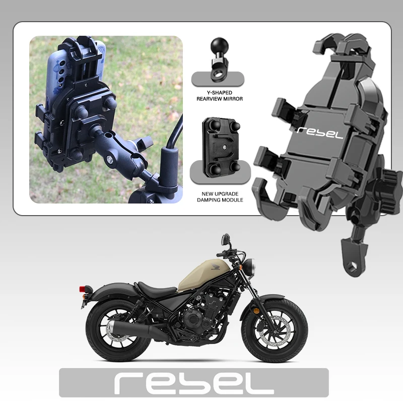 

High-Grade Mobile Phone Holder GPS Stand Bracket Motorcycle Accessories For Honda Rebel CMX 300 500 CMX300 CMX500