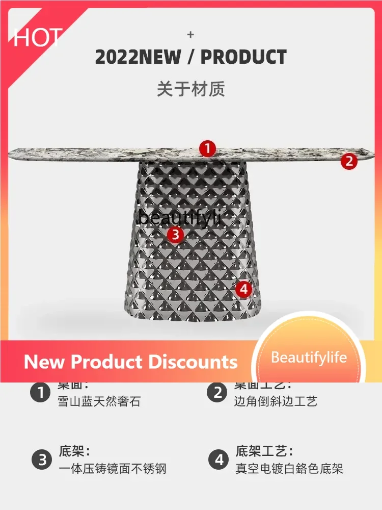 

A57 A57 Marble entrance table light luxury modern simple living room aisle entrance table