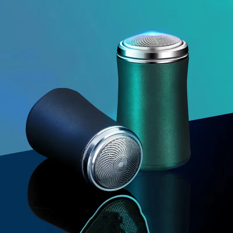 

A portable alloy razor the size of a men's pocket, USB charging, washable blades, and a household mini electric shaving tool