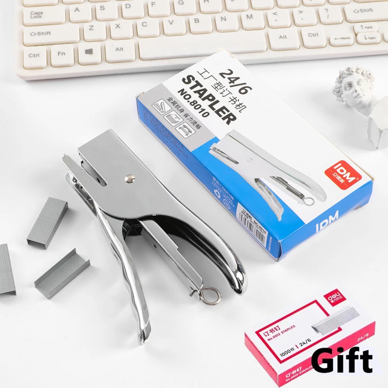 

Профессиональный ручной металлический степлер 24/6, прочный и долговечный, для офиса и учебы, качественное офисное оборудование, отличный подарок.