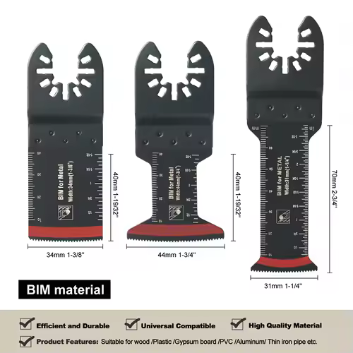 Japanese Tooth Carbide Oscillating Saw Blade Kit 10-39Pcs Arc Edge Oscillating Multitool Blades Precise Cut for Wood PVC Iron - Image 3