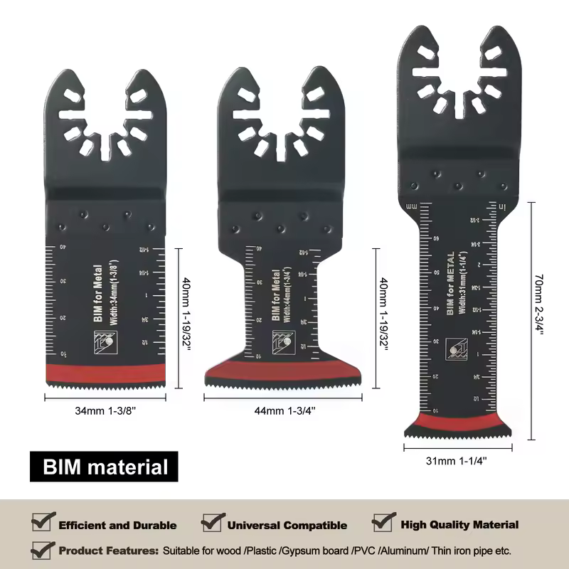 Japanese Tooth Carbide Oscillating Saw Blade Kit 10-39Pcs Arc Edge Oscillating Multitool Blades Precise Cut for Wood PVC Iron - Image 3