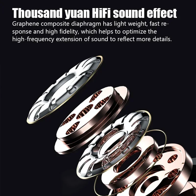 سماعات VIKEFON اللاسلكية مع ميكروفون ، بلوتوث-، ستيريو HiFi ، سماعات أذن رياضية ، سماعة رأس للاعبين ، جهاز مساعدة على السمع ، موسيقى