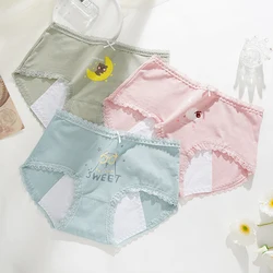 Lingerie Absorbency Comfortable Menstrual Panties for Women Leak Proof Briefs Cotton Physiological Underwear Period Underpants