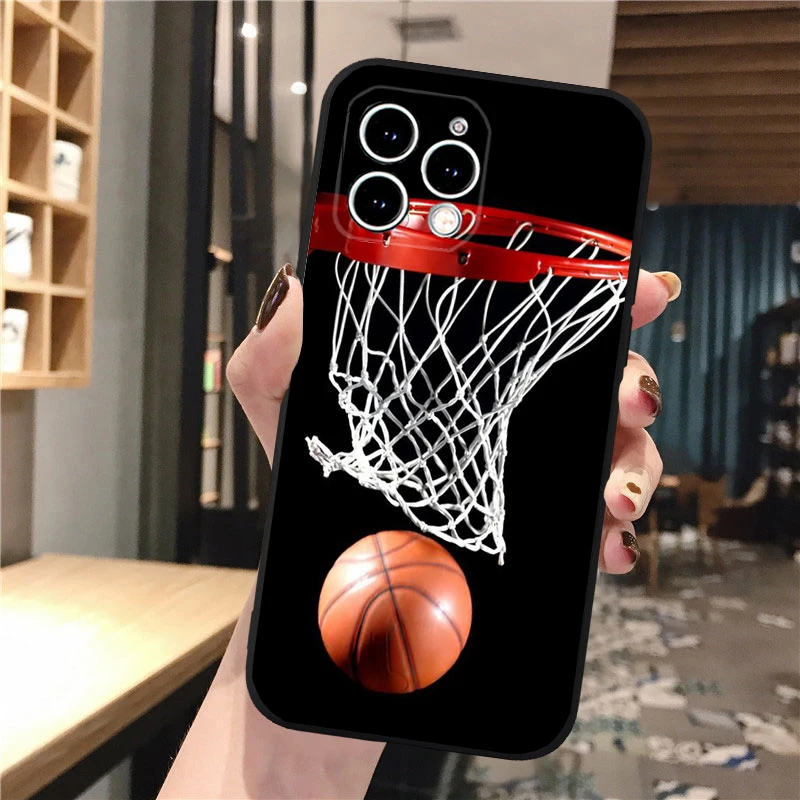 

Phone Case For iphone 17 Pro Max Air 16 15 14 13 Pro Max 15 16 Pro 15Plus Basketball Sport Case Funda