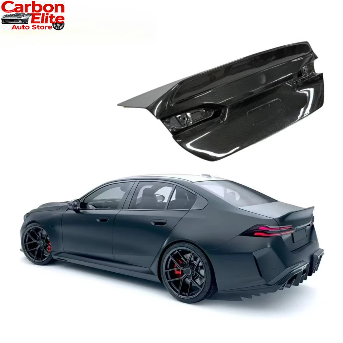 

Прочная крышка багажника из карбона в стиле MRD CSL для BMW M5 G90 G99 2024+