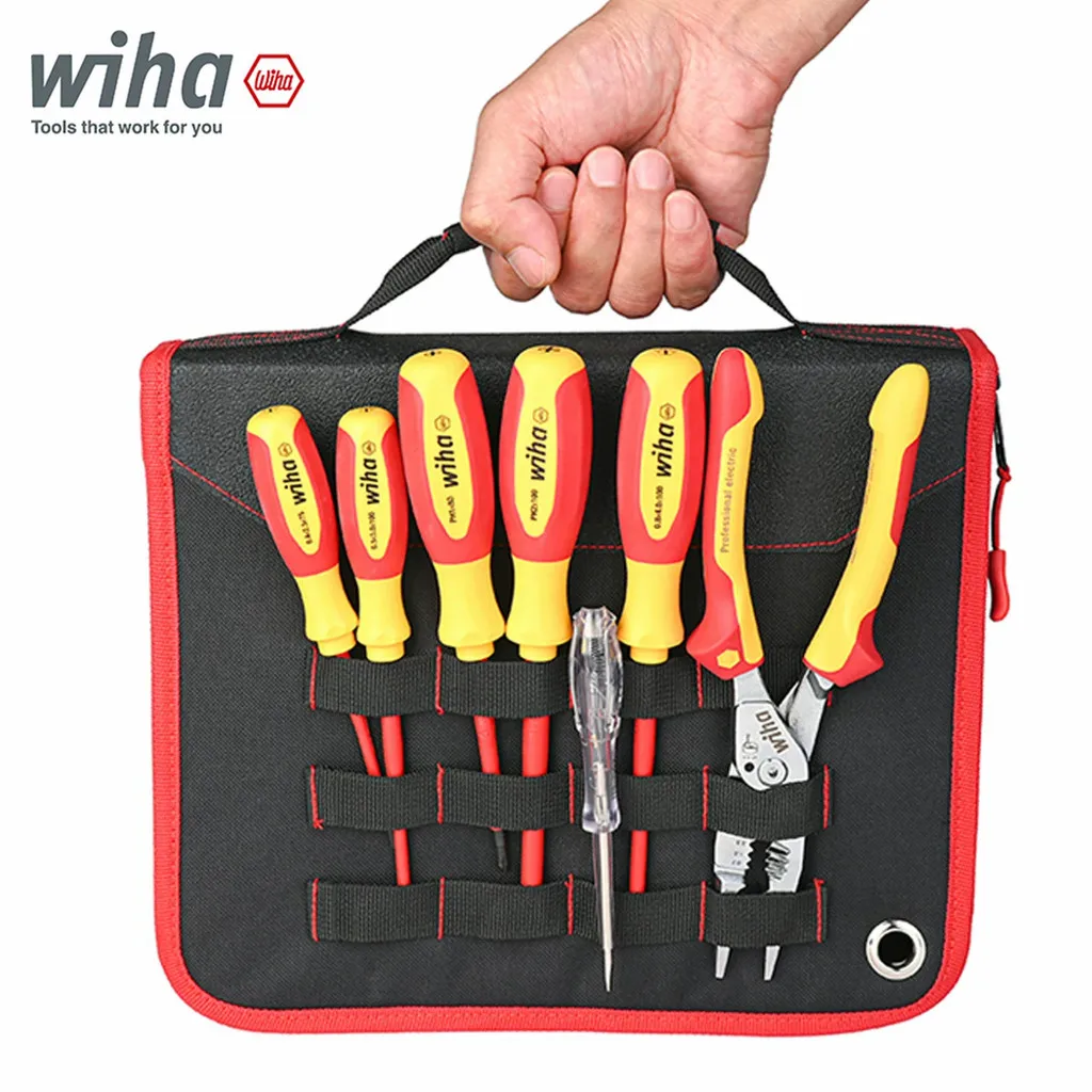 Germany wiha 8in1  80116CInsulated Screwdriver Imported VDE Electrician Dedicated Flat Screwdriver Set 1000V