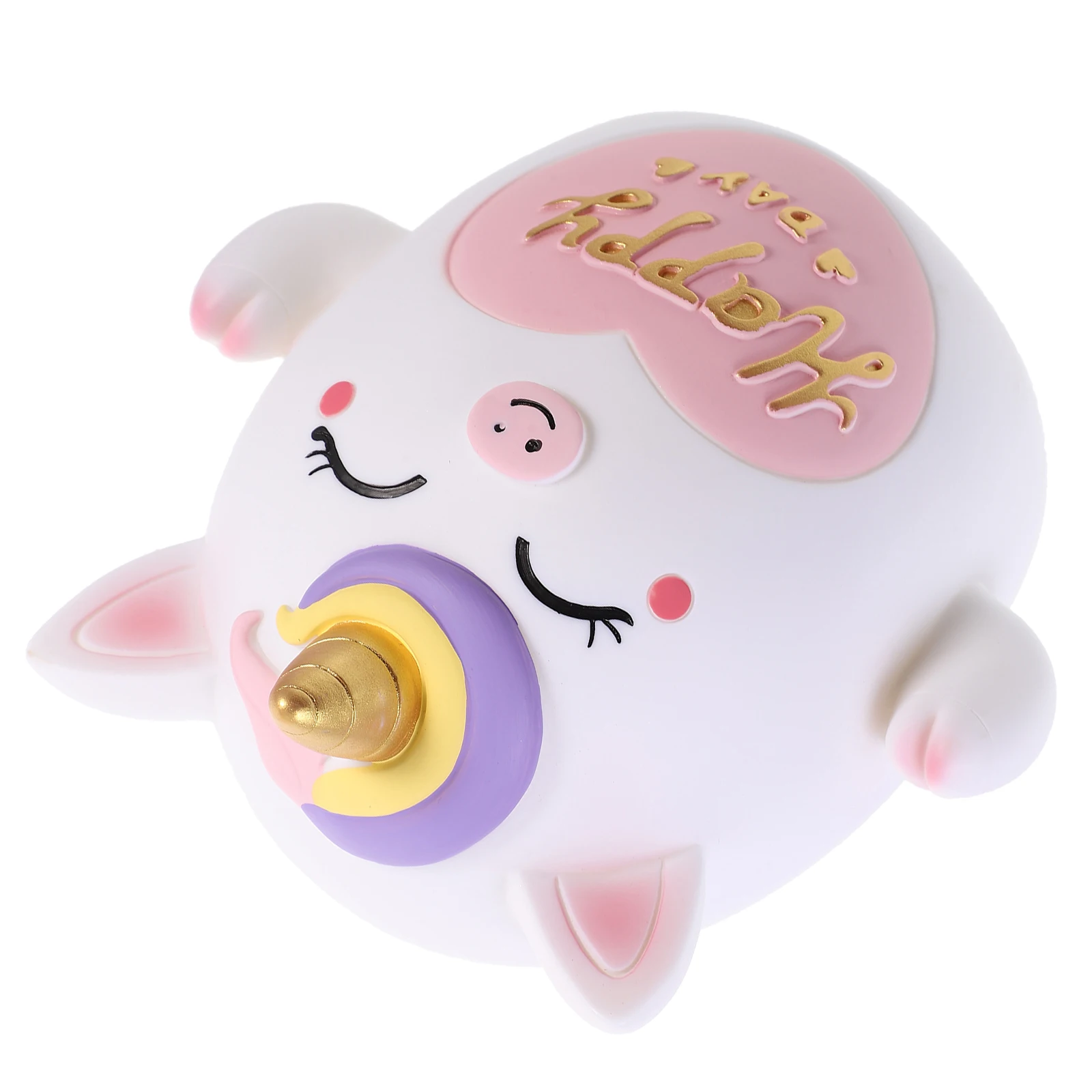 

Girl Birthday Gift Unicorn Piggy Bank Money for Girls Desktop Cute Saving White Boxes Animal Child