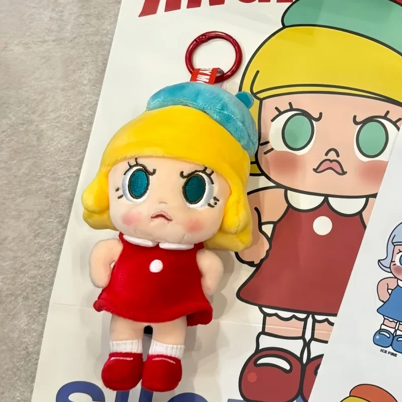 

Popmart Angry Molly Series Plush Blind Box Mystery Box Pendant Keyring Keychain For Children Kids Birthday Gifts Collectible Toy