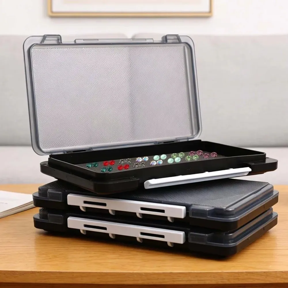 Plastic Jewelry Storage Box Sponge Portable Fishing Hook Case Large Capacity Multifunctional Fishing Organizer Box